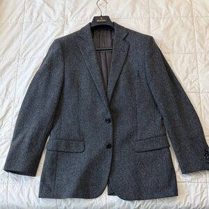 Brooks Brothers 1818 Fitzgerald houndstooth Charcoal Blazer 39R
